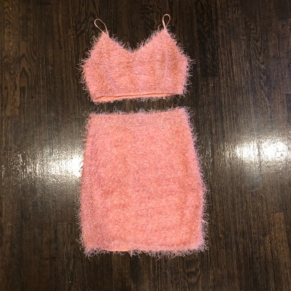 Furry skirt and top Clearance